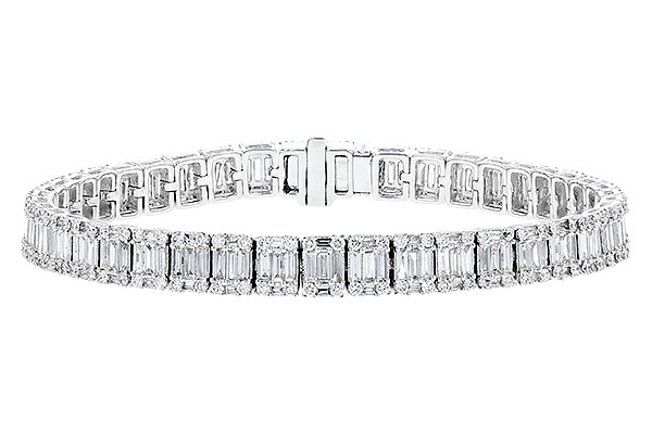 H328-47783: BRACELET 2.72 TW BAGUETTES 4.10 TW