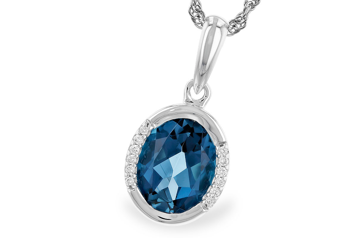 H328-49611: NECK 1.90 TW LONDON BLUE TOPAZ 1.93 TGW (9x7 LBT)