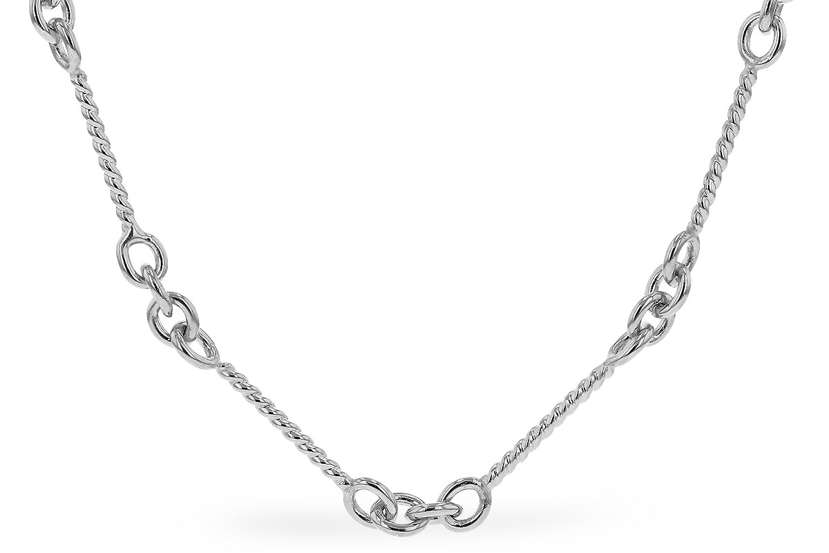 H328-51438: TWIST CHAIN (0.80MM, 14KT, 8IN, LOBSTER CLASP)