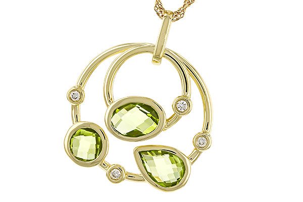 H329-36829: NECKLACE 2.20 PERIDOT 2.26 TGW