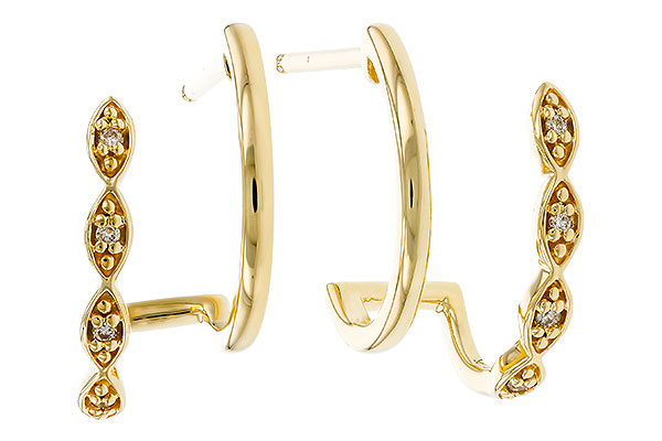 H329-40465: EARRINGS .03 TW