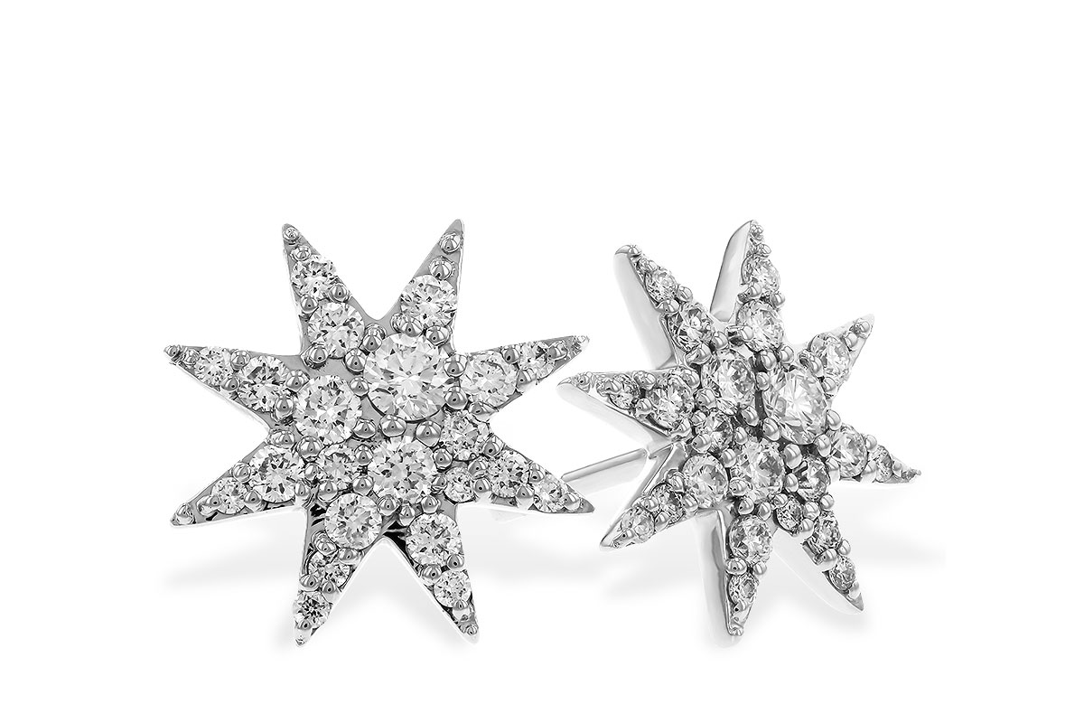 H329-43211: EARRINGS .50 TW