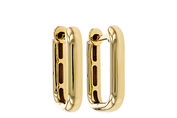 H329-43265: GOLD EARRINGS (15MM)