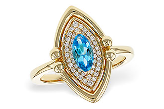 H329-45020: LDS RG .54 BLUE TOPAZ .70 TGW (8x4MM BT)