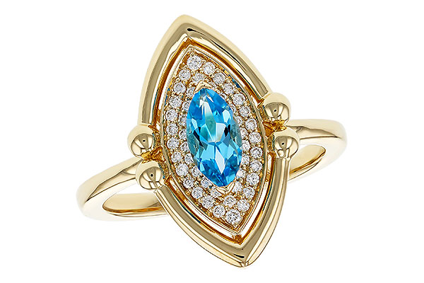 H329-45020: LDS RG .54 BLUE TOPAZ .70 TGW (8x4MM BT)