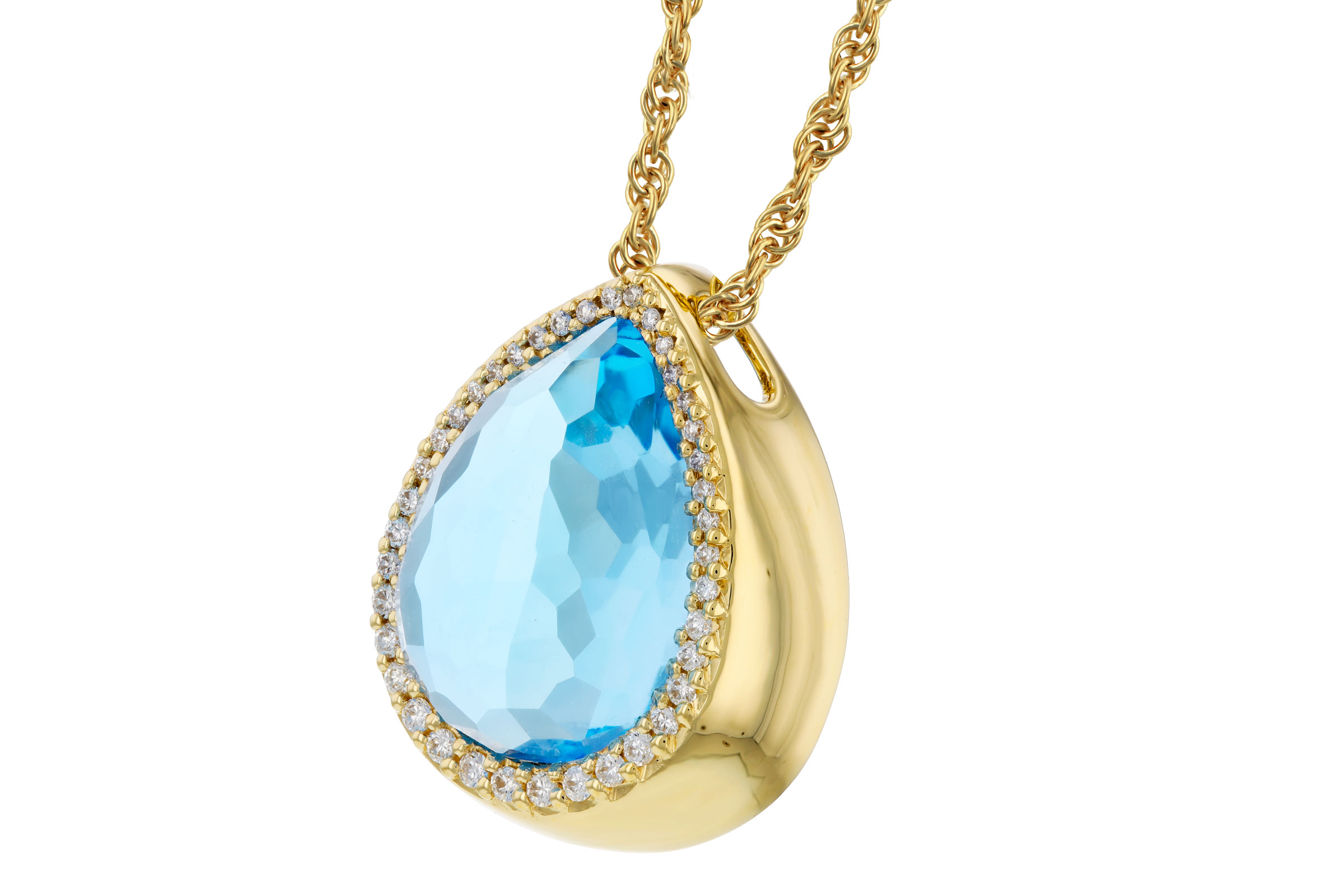 H330-28711: NECK 5.78 LONDON BLUE TOPAZ 5.92 TGW (14x10MM)