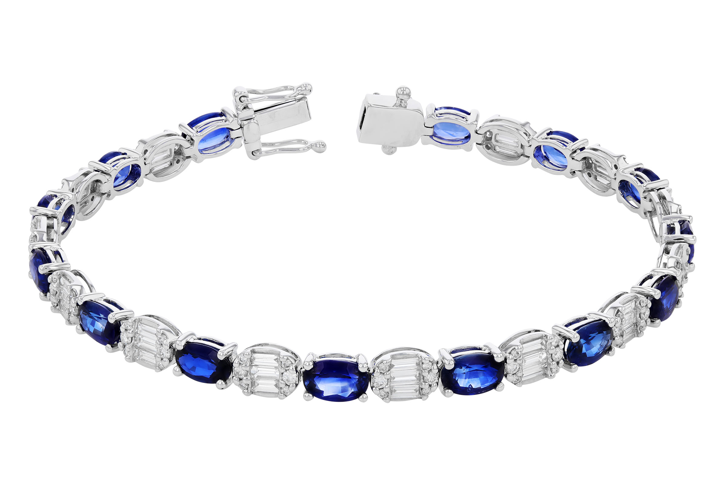 H330-28720: BRACELET 7.28 TW SAPPHIRE 8.98 TGW (7")