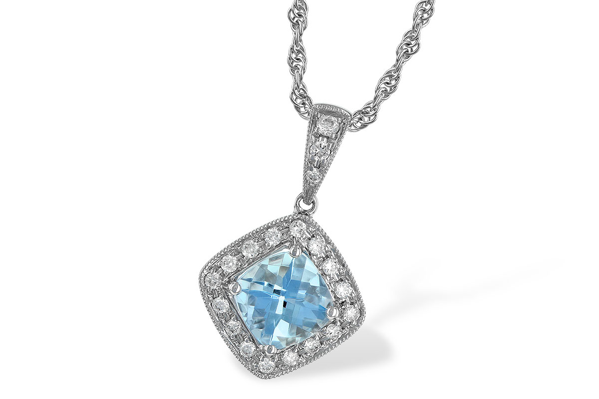 K061-18665: NECKLACE .80 AQUA .93 TGW