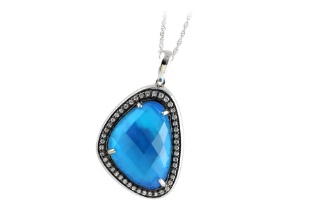 K242-11429: NECK 11.99 BLUE TOPAZ 12.19 TGW