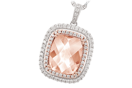 K243-04129: NECK 4.20 MORGANITE 4.66 TGW