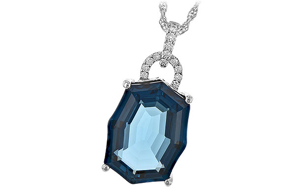 K243-99629: NECK 11.75 LONDON BLUE TOPAZ 11.85 TGW