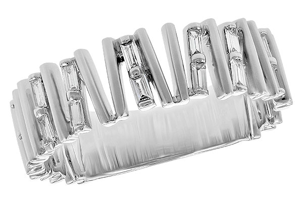 K244-86829: LDS DIA WED RG .24 TW BAGUETTES