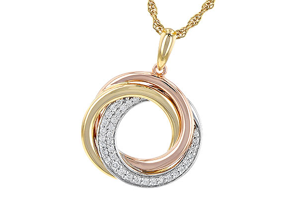 K244-88692: NECKLACE .15 TW
