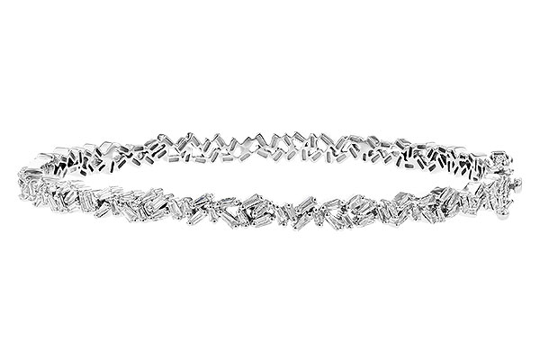 K327-55956: BANGLE .84 TW BAGUETTE DIAS