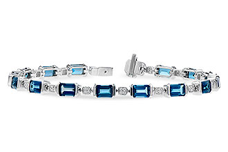 K327-56856: BRACELET 7.90 LONDON BLUE TOPAZ 8.13 TGW