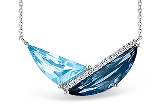 K327-57783: NECK 4.66 BLUE TOPAZ 4.75 TGW (18")