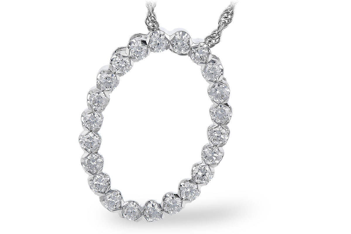 K327-59629: NECKLACE .50 TW