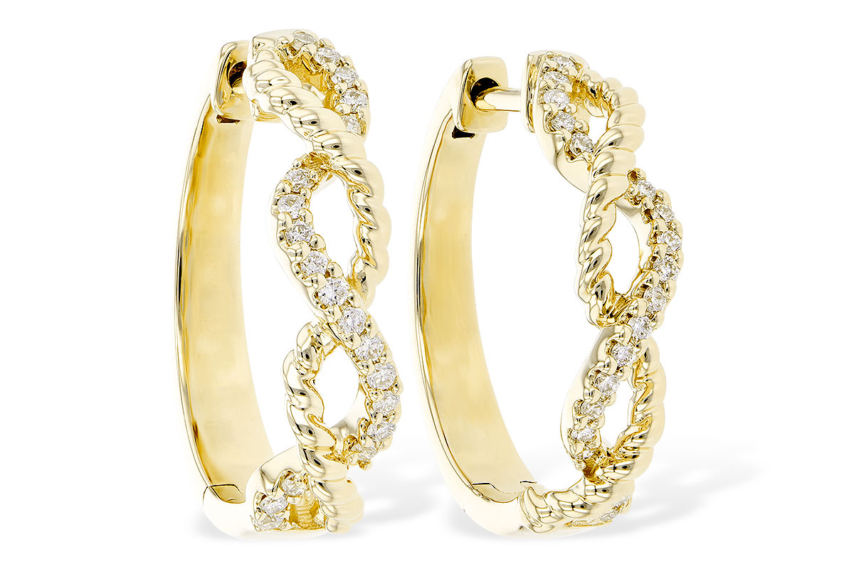 K327-62338: EARRINGS .18 TW