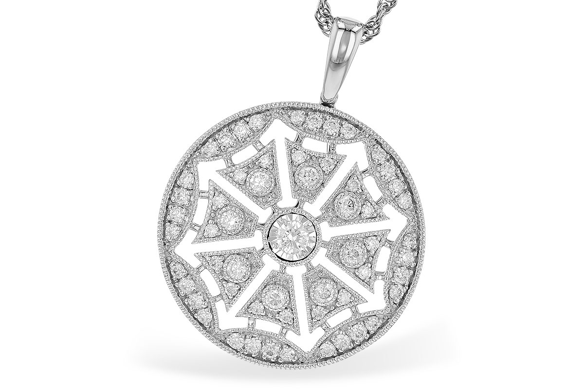 K328-45965: NECKLACE .38 TW