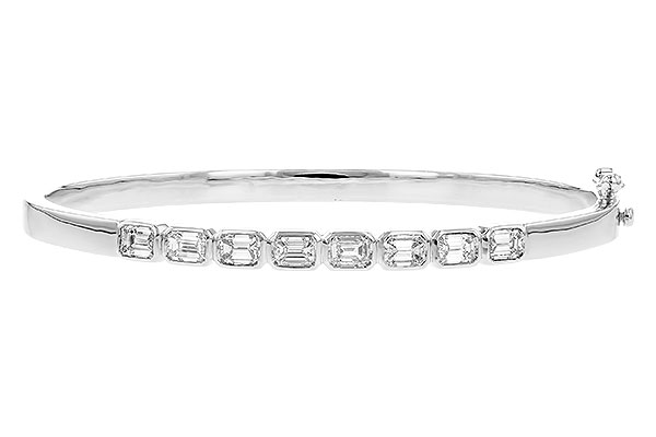 K328-48683: BANGLE 2.00 TW EMERALD CUTS
