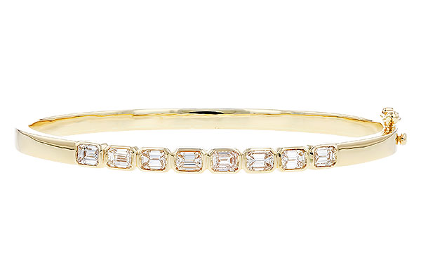 K328-48683: BANGLE 2.00 TW EMERALD CUTS