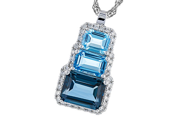 K328-48711: NECK 2.48 TW BLUE TOPAZ 2.64 TGW