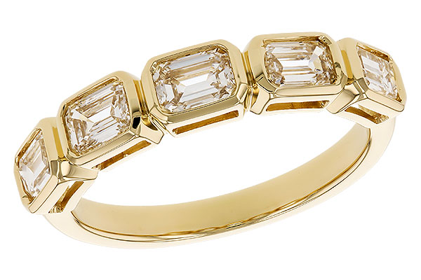 K328-50538: LDS DIA WED RG 1.20 TW EMERALD CUTS