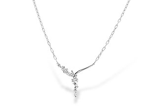 K328-52311: NECKLACE 1.22 TW FANCY CUT DIAMONDS (18")