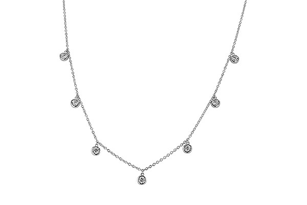 K328-53220: NECKLACE .32 TW (18")