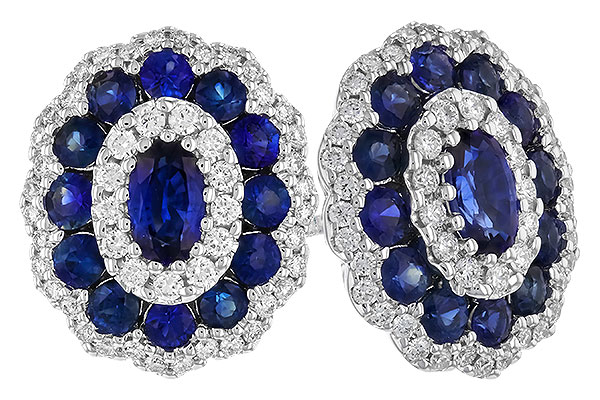 K328-54165: EARR 1.77 TW SAPPHIRE 2.24 TGW (5x3MM SAPP)