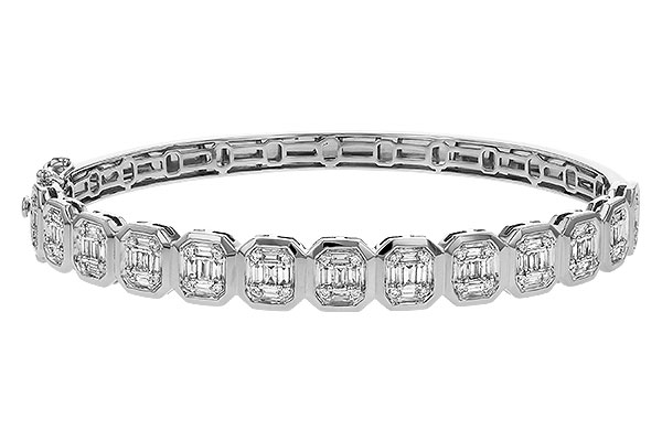 K329-36883: BANGLE .81 TW BAGUETTE 1.00 TW
