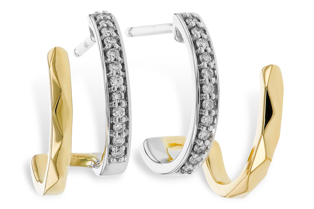 K329-40465: EARRINGS .12 TW