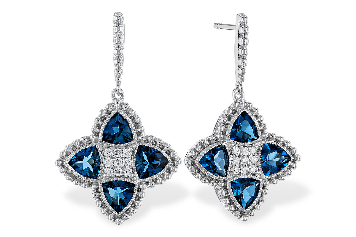 K329-41374: EARRINGS 1.73 LONDON BLUE TOPAZ 1.82 TGW