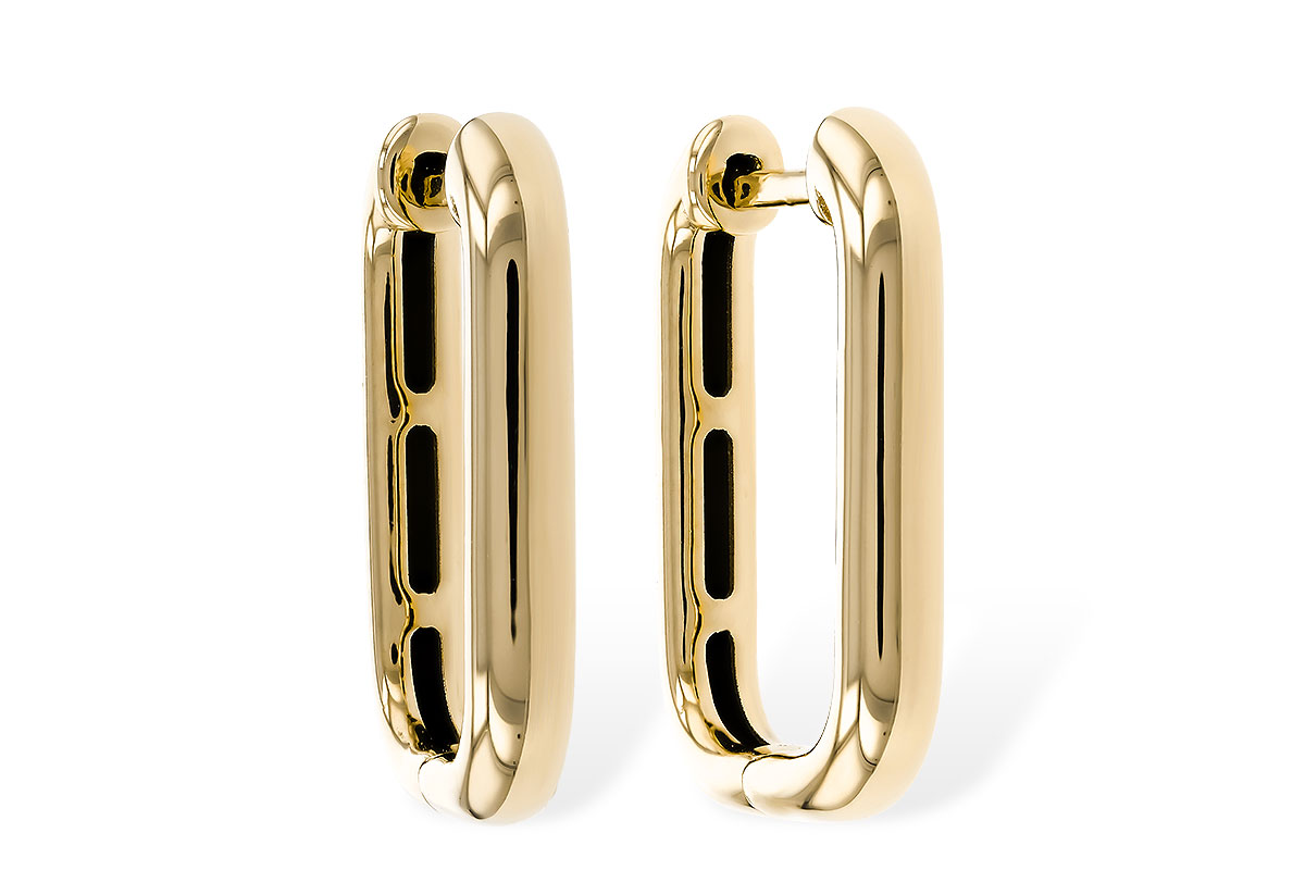 K329-42356: GOLD EARRINGS (18MM)