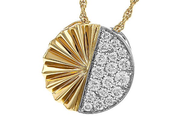 K329-43183: NECKLACE .50 TW