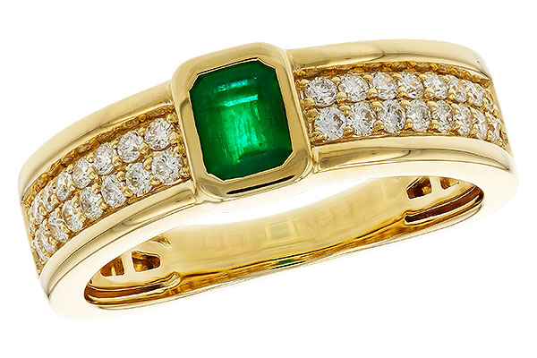 K329-43256: LDS RG .42 EMERALD .75 TGW (5x4MM EM)