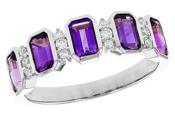 K329-45029: LDS RG 1.18 TW AMETHYST 1.30 TGW