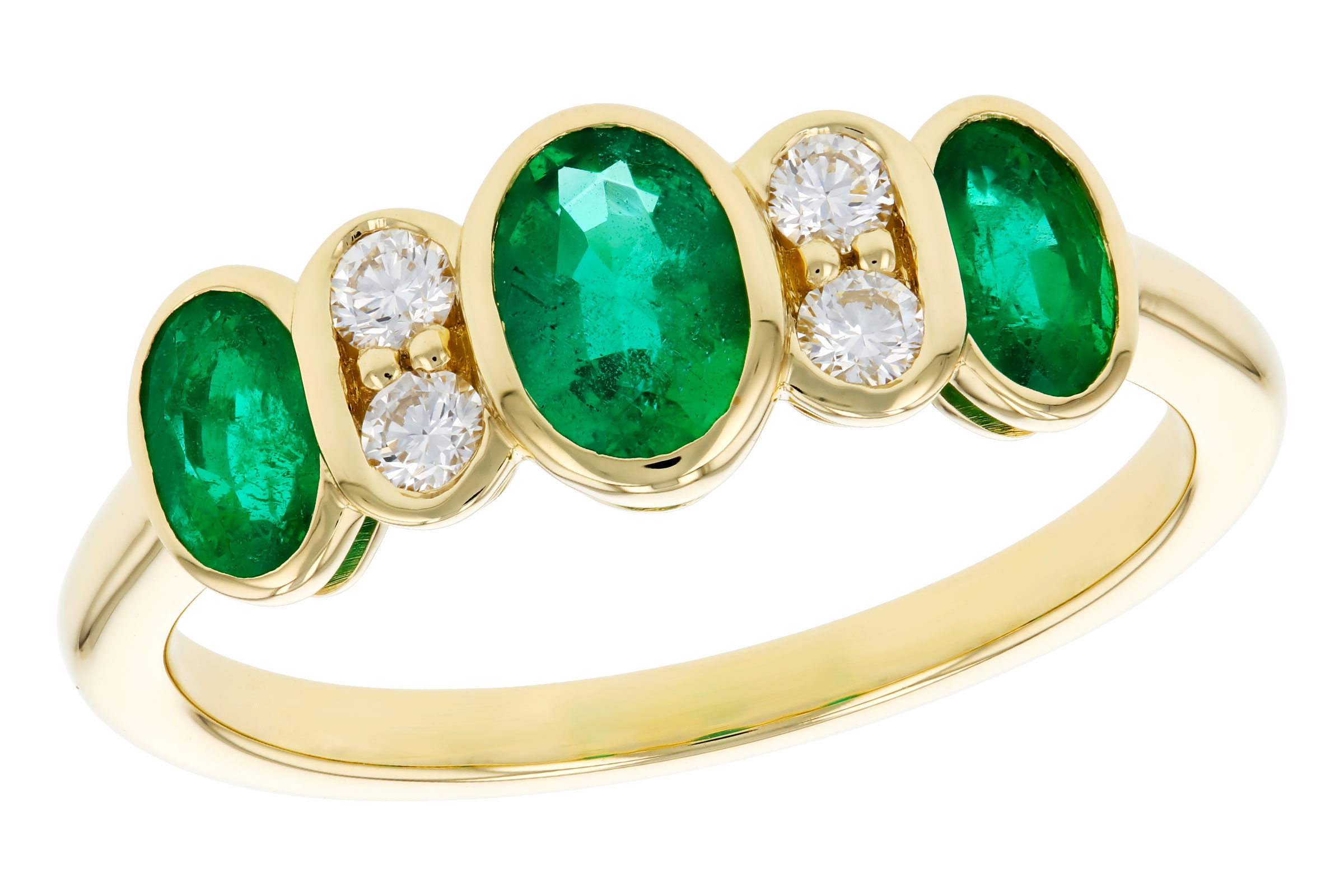 K330-30483: LDS RG .90 TW EMERALD 1.05 TGW