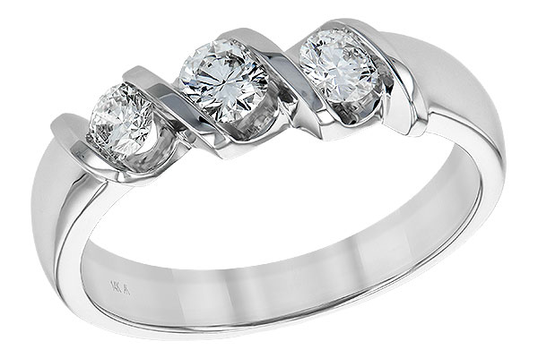 L147-61374: LDS WED RING .20 BR .50 TW
