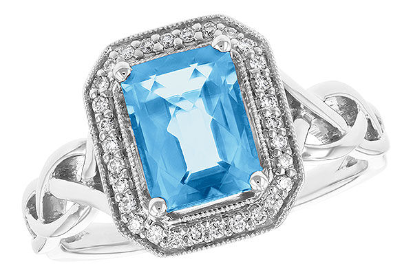 L242-12283: LDS RG 1.77 BLUE TOPAZ 1.88 TGW