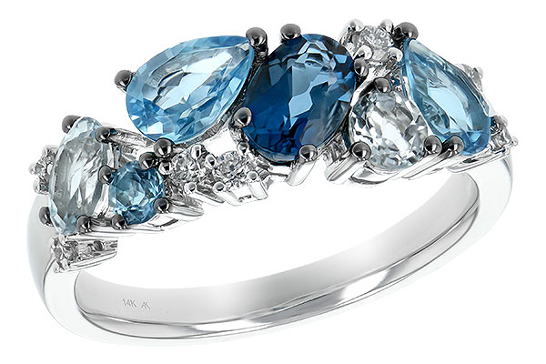 L243-91447: LDS RG 2.05 BLUE TOPAZ 2.16 TGW