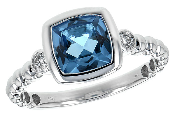 L243-93238: LDS RG 1.57 BLUE TOPAZ 1.65 TGW