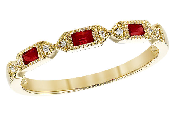 L327-57801: LDS WED RG .12 RUBY .14 TGW