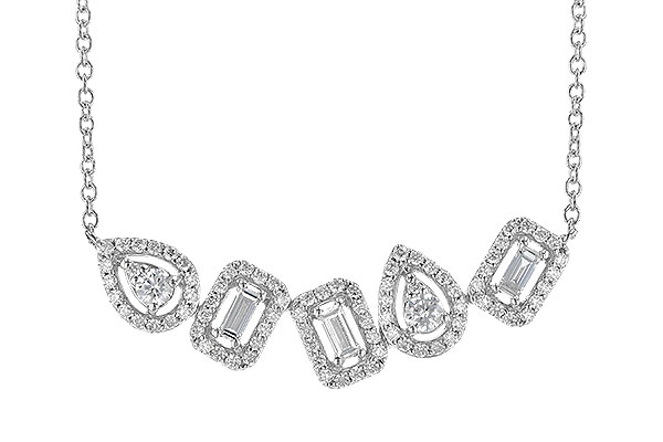 L327-58656: NECK .15 TW BAGUETTES .55 TW (18")
