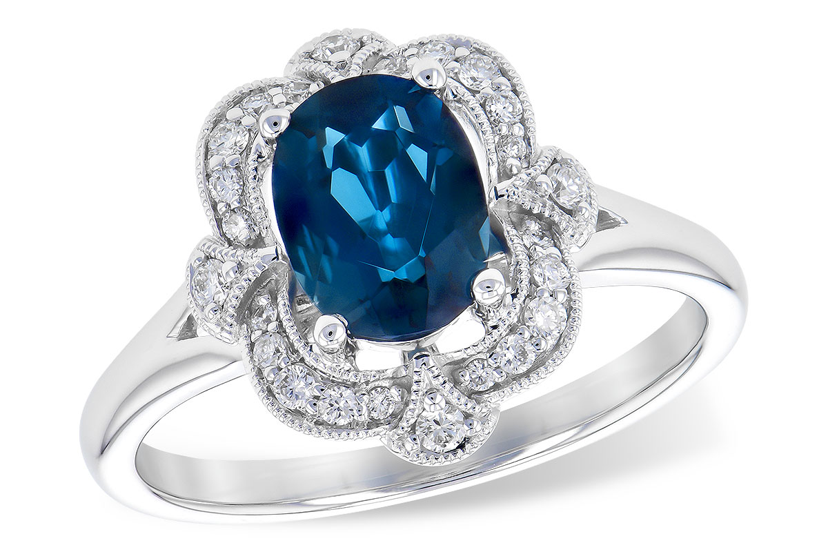 L327-61392: LDS RG 1.35 LONDON BLUE TOPAZ 1.50 TGW