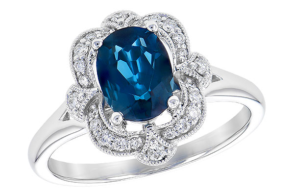 L327-61392: LDS RG 1.35 LONDON BLUE TOPAZ 1.50 TGW