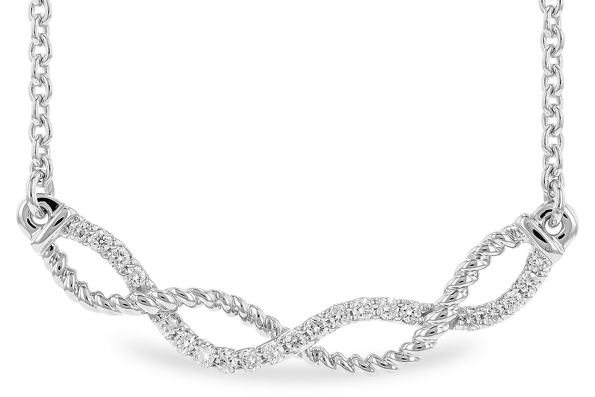L328-46865: NECKLACE .12 TW (18")