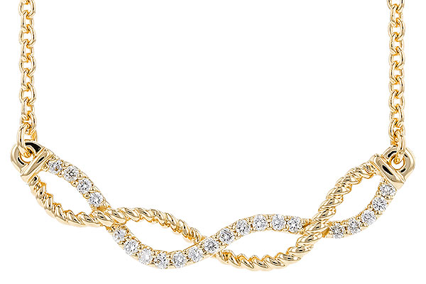 L328-46865: NECKLACE .12 TW (18")