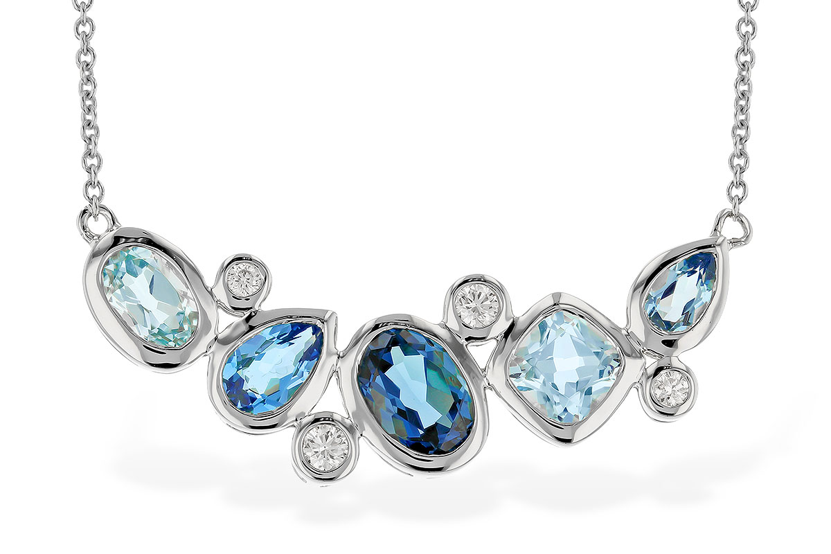 L328-51374: NECK 2.57 BLUE TOPAZ TW 2.72 TGW (18")