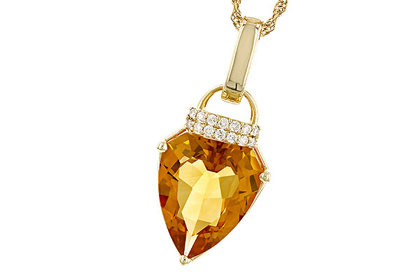 L328-52347: NECKLACE 3.12 CITRINE 3.18 TGW (12x10MM CIT)